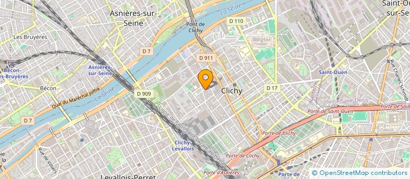 localisation de l'entreprise DE LATOUR à CLICHY