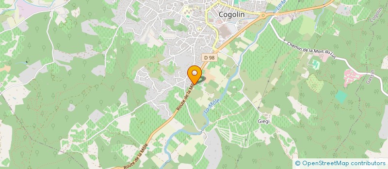 localisation de l'entreprise DE LATTRE à COGOLIN