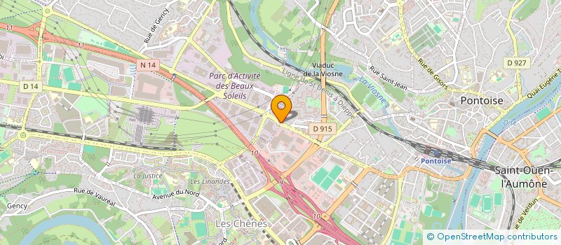 localisation de l'entreprise DE LATTRE 95  PONTOISE