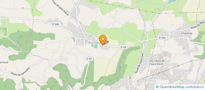 localisation de l'entreprise DE LAU  ROCHETOIRIN