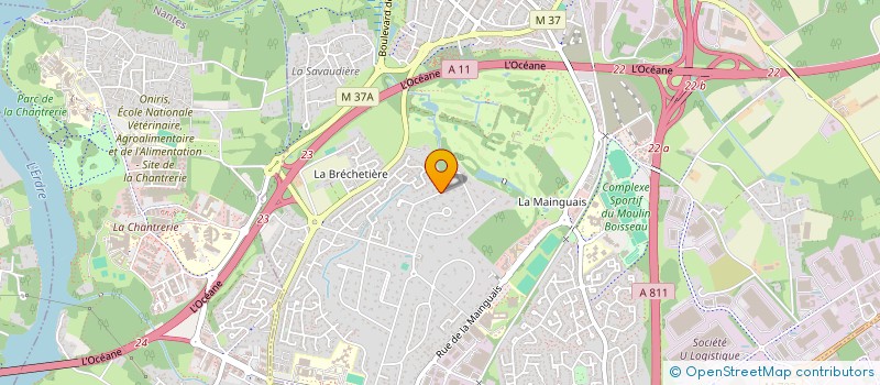 localisation de l'entreprise DE LAUNAY 2022  CARQUEFOU