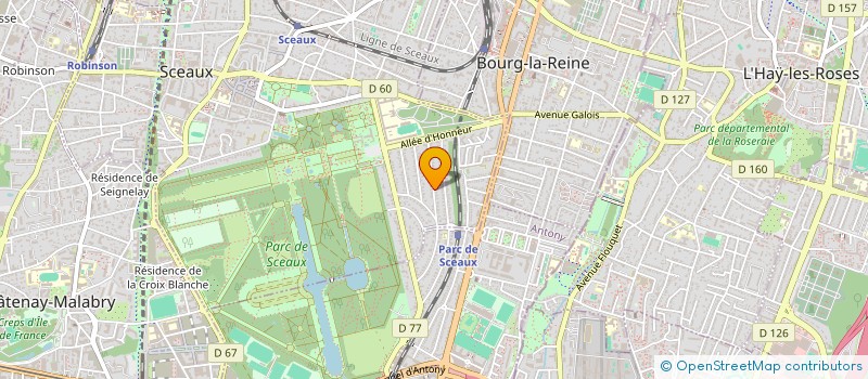 localisation de l'entreprise DE LAUNAY  SCEAUX