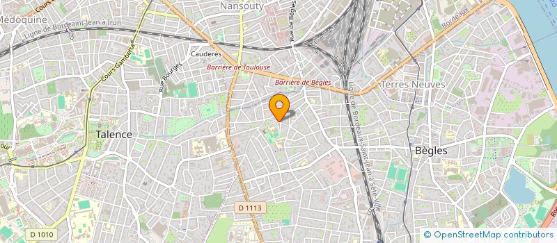 localisation de l'entreprise DE LAURIOL à BEGLES
