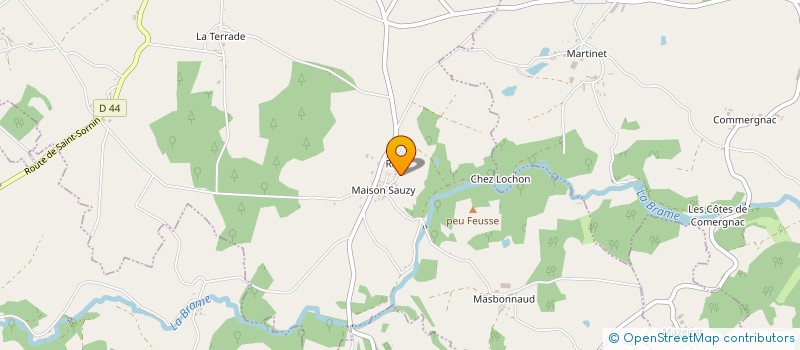 localisation de l'entreprise DE LAUTHAN  SAINT-HILAIRE-LA-TREILLE