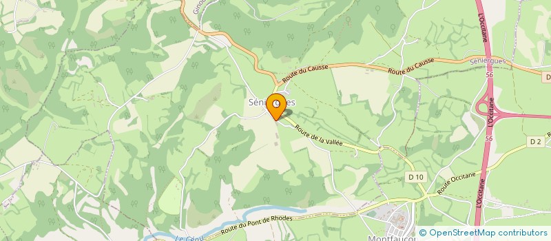 localisation de l'entreprise DE LAVALENE à SENIERGUES