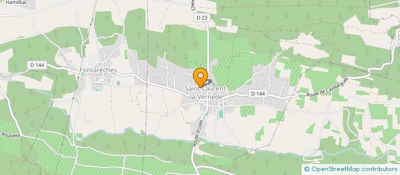 localisation de l'entreprise DE LAVILLE AUX ARBES  SAINT-LAURENT-LA-VERNEDE