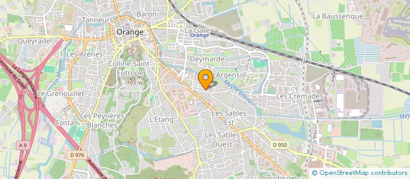 localisation de l'entreprise DE LAVIONNE  ORANGE