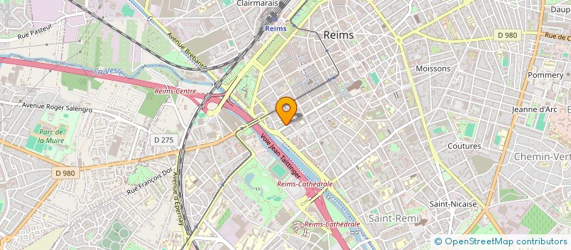 localisation de l'entreprise DE LE PLACE DE LA MAIRIE  REIMS