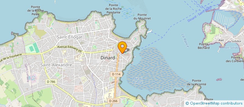 localisation de l'entreprise DE LEGGE DE KERLEAN LELIEVRE  DINARD