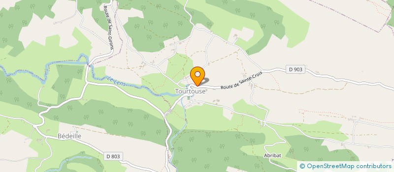 localisation de l'entreprise DE LENS à TOURTOUSE