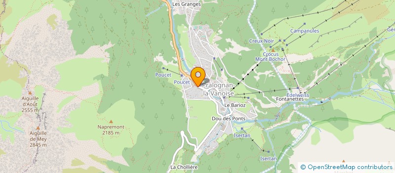 localisation de l'entreprise DE LESCHAUX à PRALOGNAN-LA-VANOISE