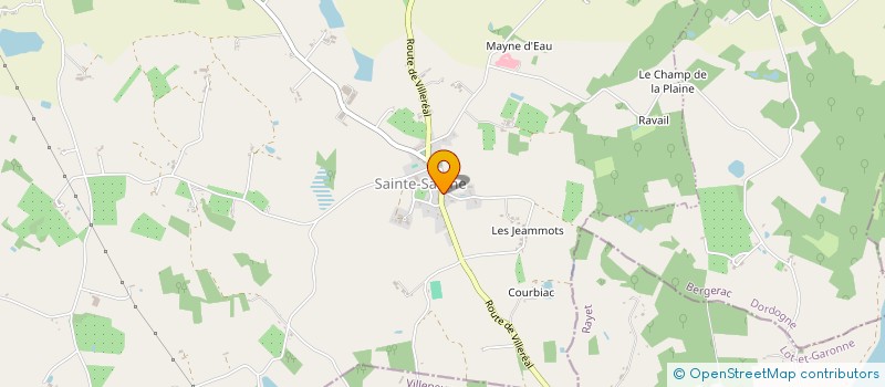 localisation de l'entreprise DE LESPINASSE à BEAUMONTOIS EN PERIGORD