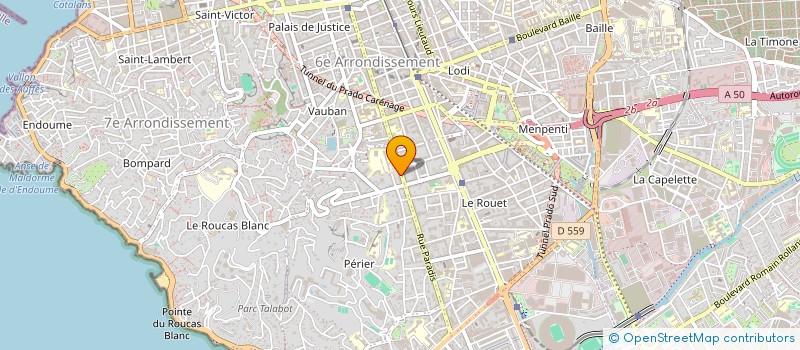 localisation de l'entreprise DE LIBBES à MARSEILLE