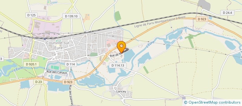localisation de l'entreprise DE LIENS EN ARTS à COURVILLE-SUR-EURE
