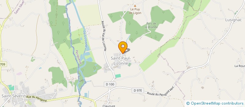 localisation de l'entreprise DE LIGNERES  SAINT-JUST