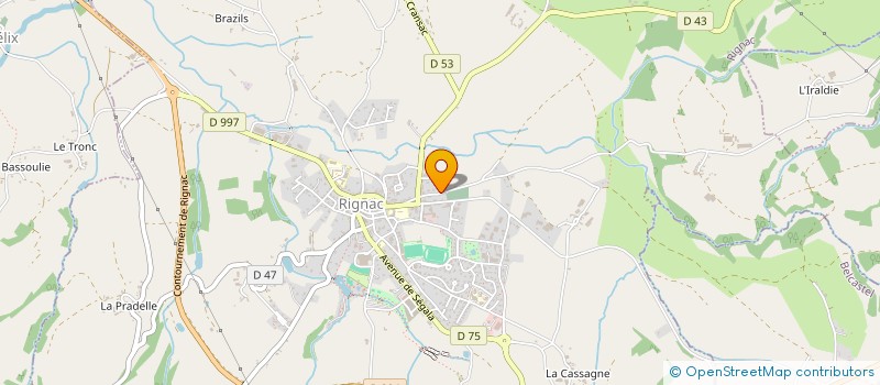 localisation de l'entreprise DE LIGONENQ  RIGNAC