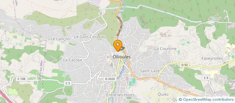 localisation de l'entreprise DE LIMA JOSE à OLLIOULES