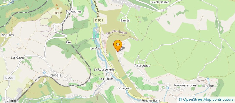 localisation de l'entreprise DE LIMAGNE  SALLES-LA-SOURCE