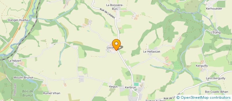 localisation de l'entreprise DE LOCONAN à TREBRIVAN