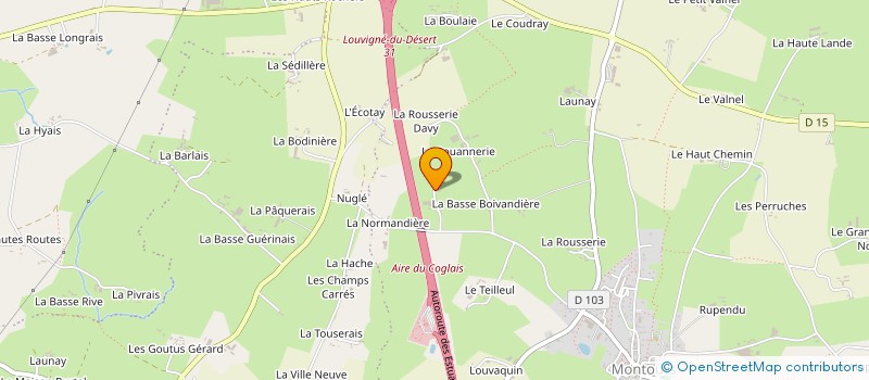 localisation de l'entreprise DE LOISILLERE à LES PORTES DU COGLAIS