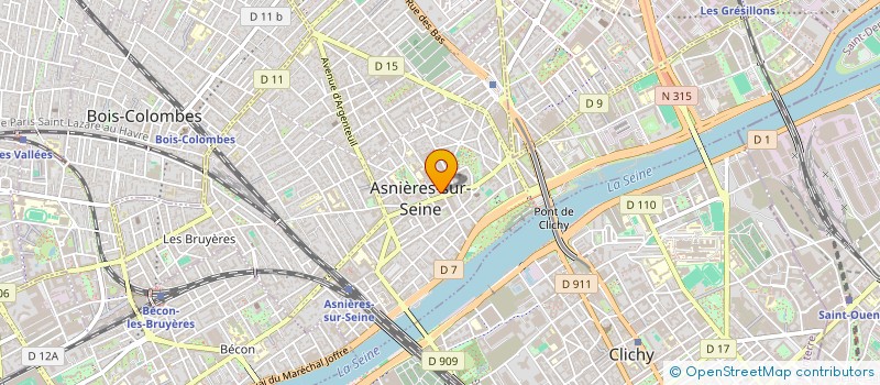 localisation de l'entreprise DE LORGERIL WOUSSEN à ASNIERES-SUR-SEINE