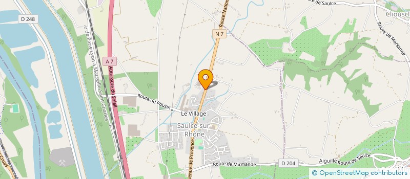 localisation de l'entreprise DE LORIMONT  SAULCE-SUR-RHONE