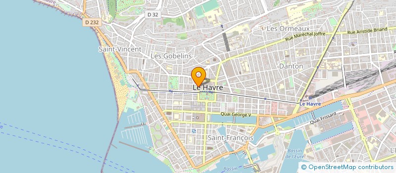 localisation de l'entreprise DE LOUVIGNY ASSURANCES  LE HAVRE