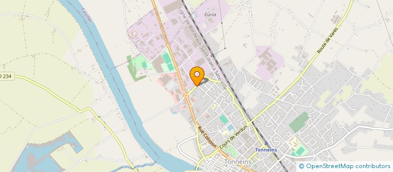 localisation de l'entreprise DE LUCA  TONNEINS