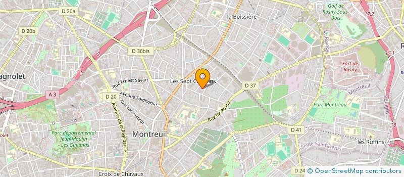localisation de l'entreprise DE LUMINAE à MONTREUIL