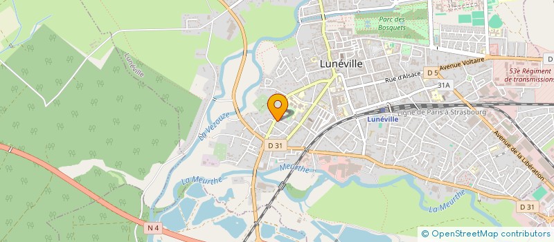 localisation de l'entreprise DE LUNEVILLE  LUNEVILLE