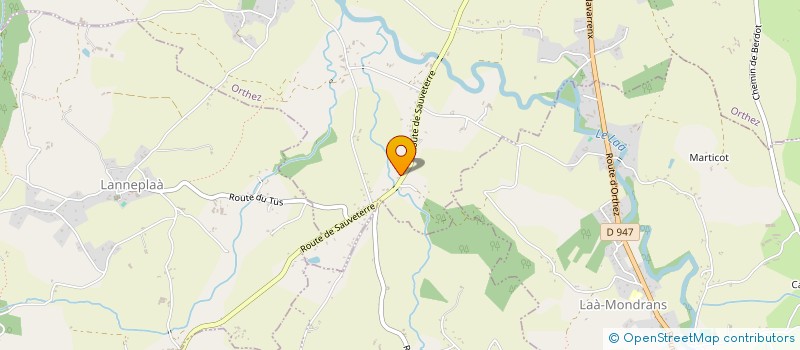 localisation de l'entreprise DE'LUX  ORTHEZ