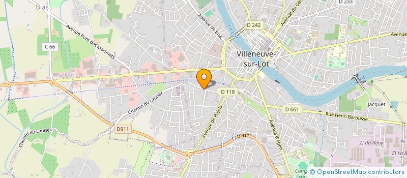 localisation de l'entreprise DE LYES  VILLENEUVE SUR LOT