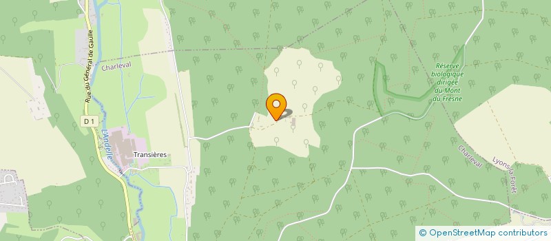 localisation de l'entreprise DE LYONS  CHARLEVAL