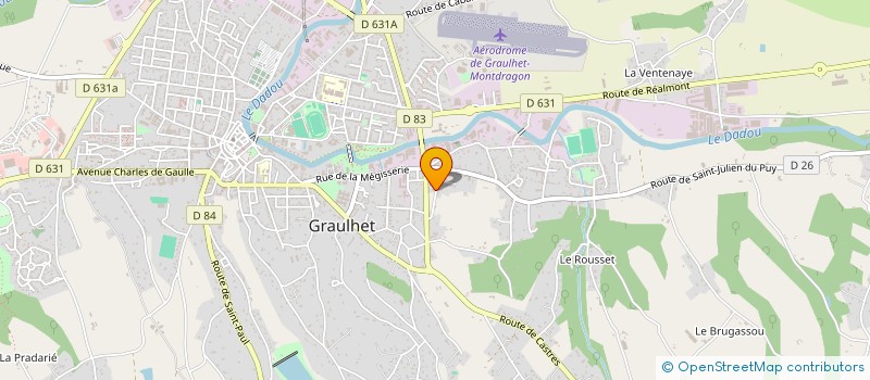 localisation de l'entreprise DE M.E.N  GRAULHET