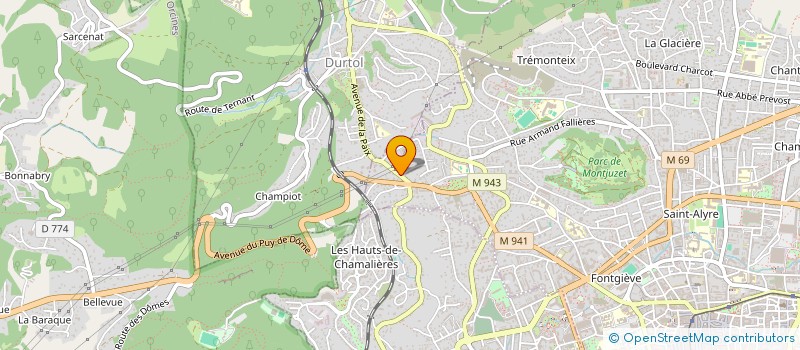 localisation de l'entreprise DE MACEDO DEBORAH  CLERMONT-FERRAND