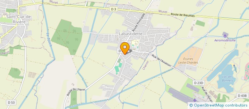 localisation de l'entreprise DE MAGNIERES  LABASTIDETTE