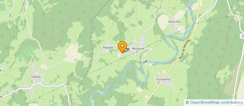 localisation de l'entreprise DE MAINS A MAINS  NEUVILLE-SUR-AIN