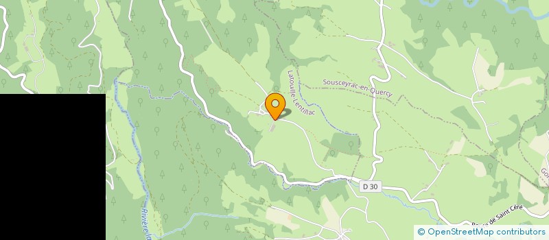 localisation de l'entreprise DE MALPUECH VENRIES  LATOUILLE-LENTILLAC