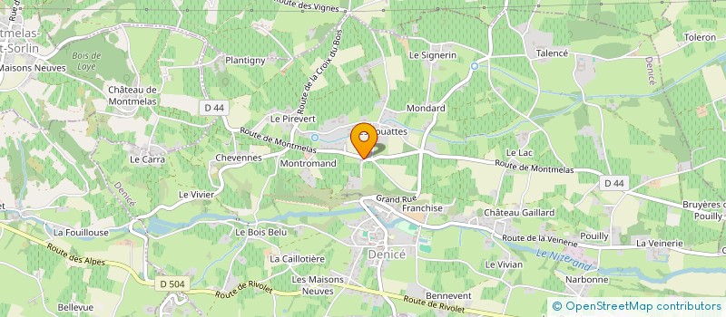 localisation de l'entreprise DE MALVAL  DENICE