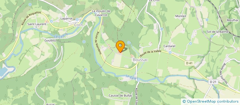 localisation de l'entreprise DE MANDENS HAUT à BOUSSAC