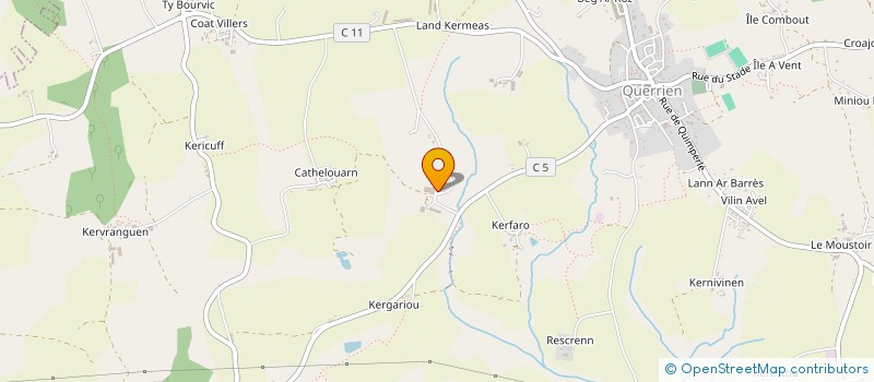 localisation de l'entreprise DE MANETY  QUERRIEN