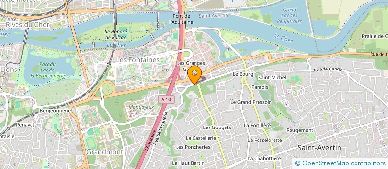 localisation de l'entreprise DE MANNET  SAINT-AVERTIN