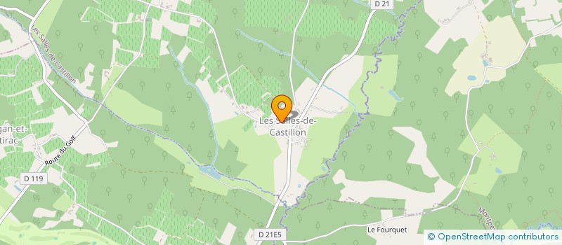 localisation de l'entreprise DE MARCELOUP  LES SALLES-DE-CASTILLON