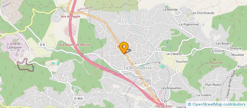 localisation de l'entreprise DE MARTINO à LA BOUILLADISSE