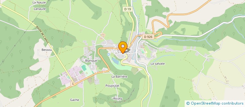 localisation de l'entreprise DE MATHET  CAYLUS