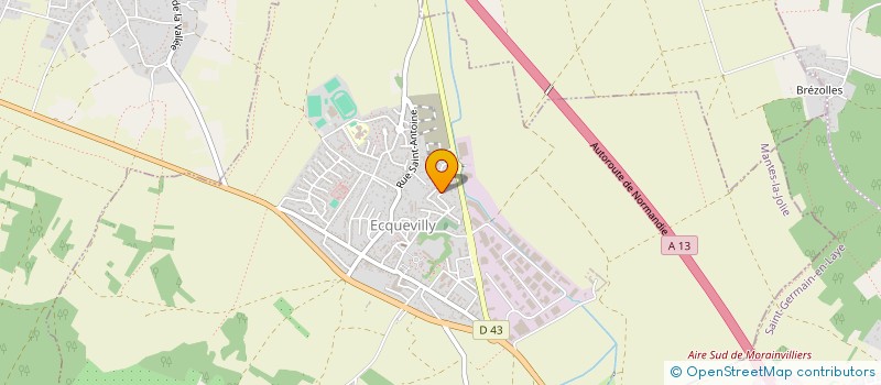 localisation de l'entreprise DE MATOS  ECQUEVILLY