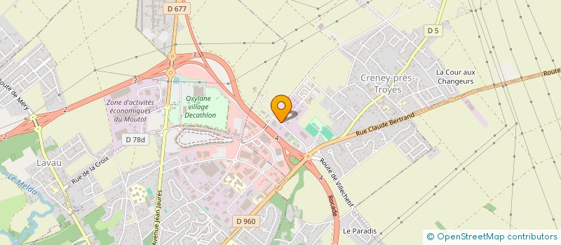 localisation de l'entreprise DE MATOS ANTONIO à CRENEY-PRES-TROYES