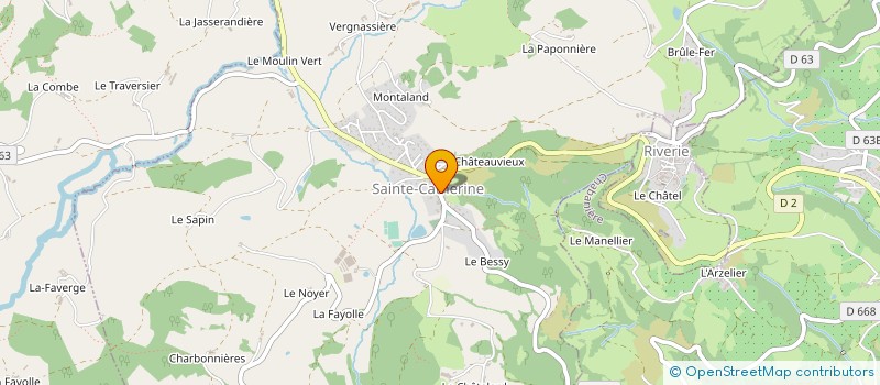 localisation de l'entreprise DE MATOS - GRAVELET à SAINTE-CATHERINE