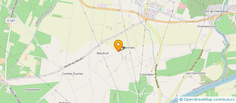 localisation de l'entreprise DE MAUFRUIT à BEAUMONT-MONTEUX