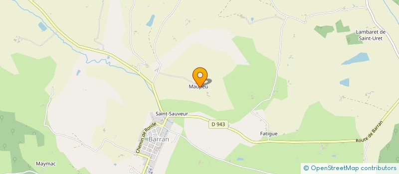 localisation de l'entreprise DE MAUPEU à BARRAN